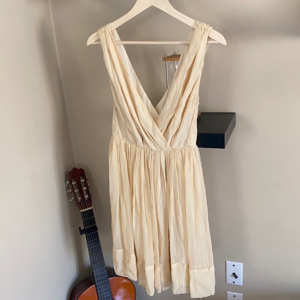 TOPSHOP NWT Cream Tulle Mini Dress Size 2